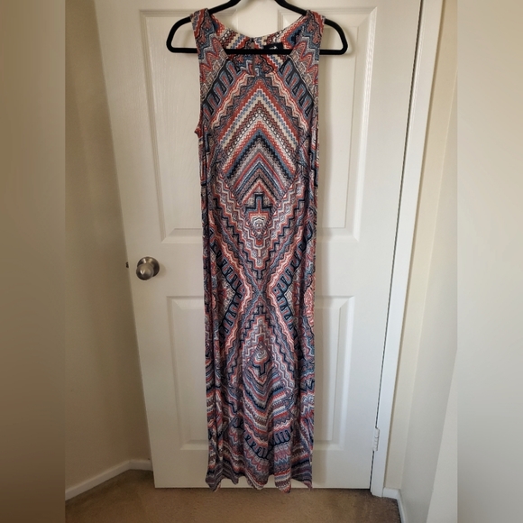 Wallis | Dresses | Wallis Tribal Pattern Farmhouse Rust Orange Teal ...